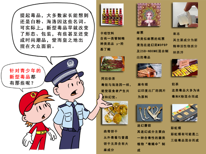 画说禁毒:防范新型毒品对青少年危害