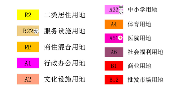 根据之前的规划标识:纯住宅和商住混合用地均为r2标识,但是最新版已经