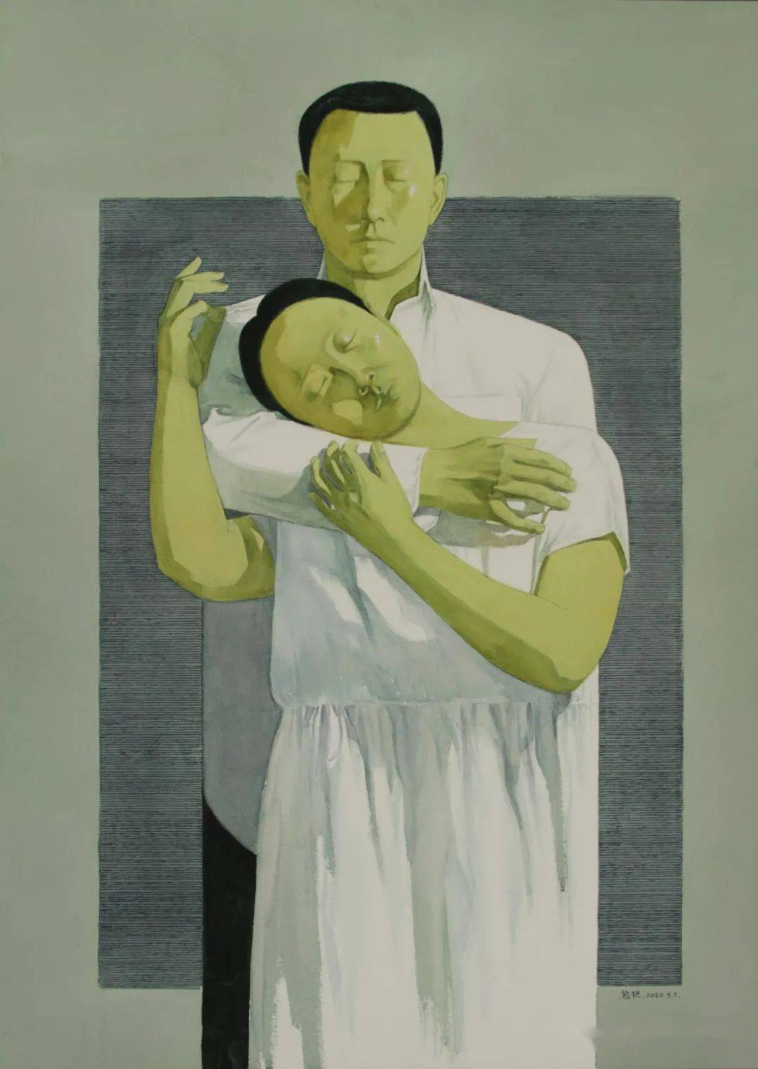 走看画展去中山市第六届水彩粉画展开幕