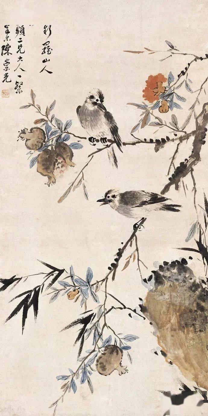 名品视界晚清画家陈崇光的花鸟画欣赏二