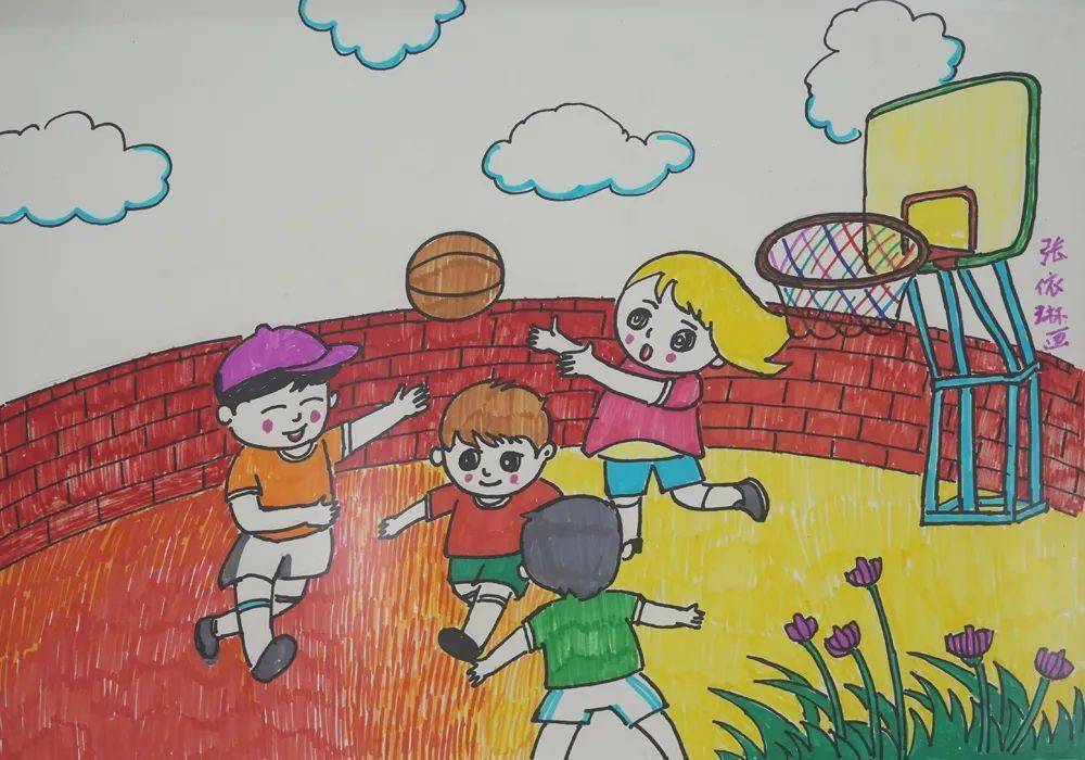 西安全运会儿童绘画图图片
