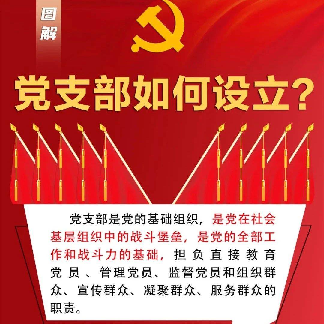 【图解】实用帖!一图看懂党支部如何设立_党建