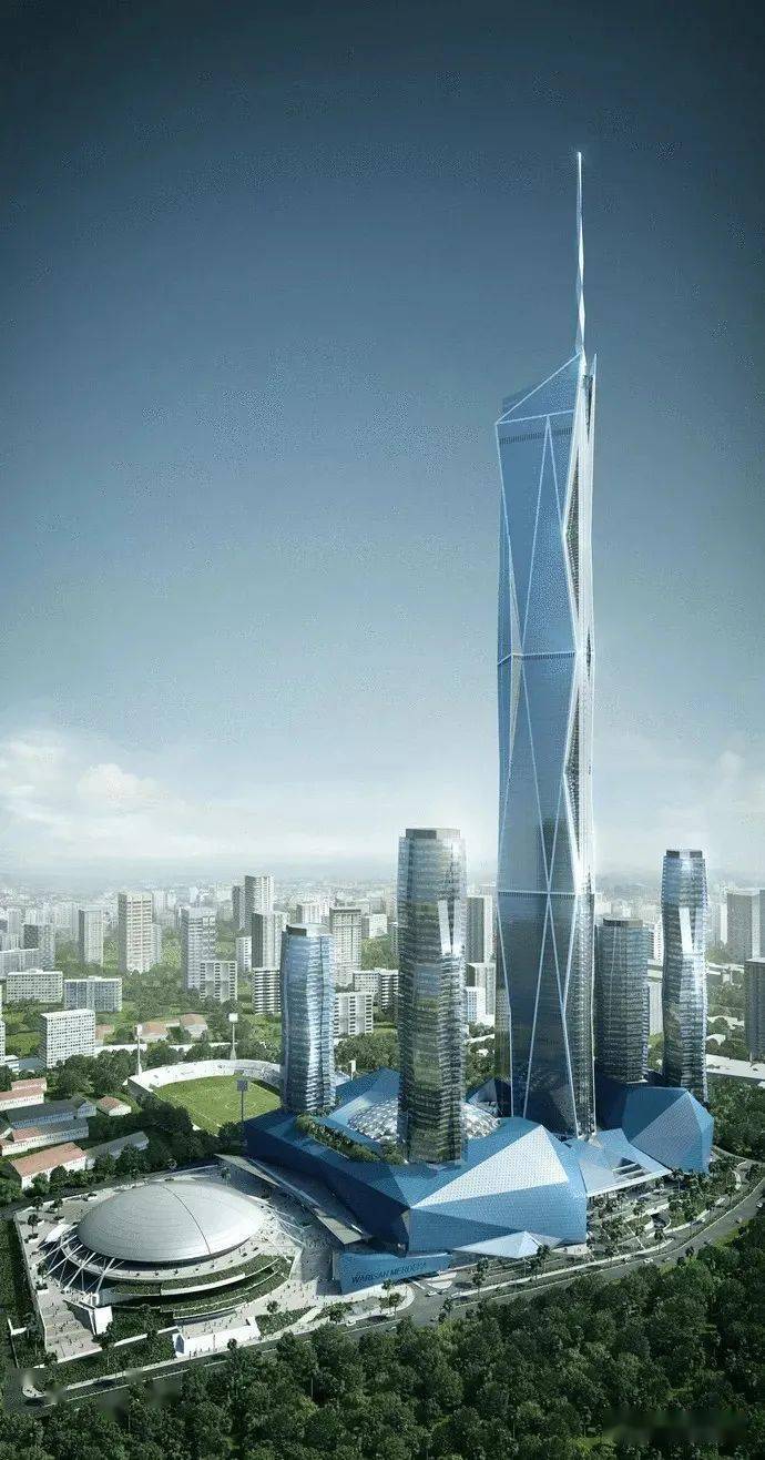 工程世界第2644米吉隆坡pnb118大厦玻璃幕墙完工