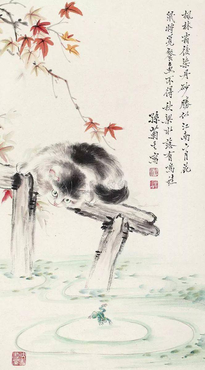 猫的世界著名画家孙菊生传神力作