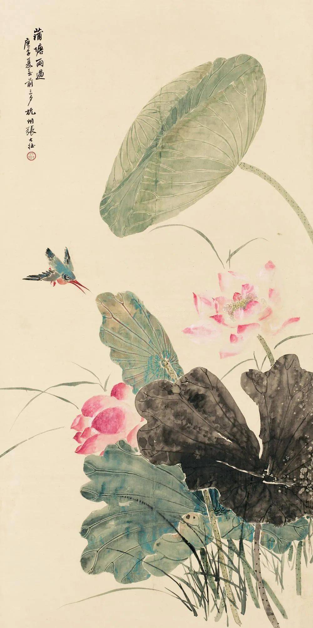 这没骨花鸟,干净典雅名家笔下的锦上添花名大名家画的牛,形态各异工笔