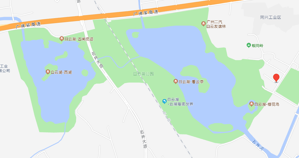 白云湖公园地图图片