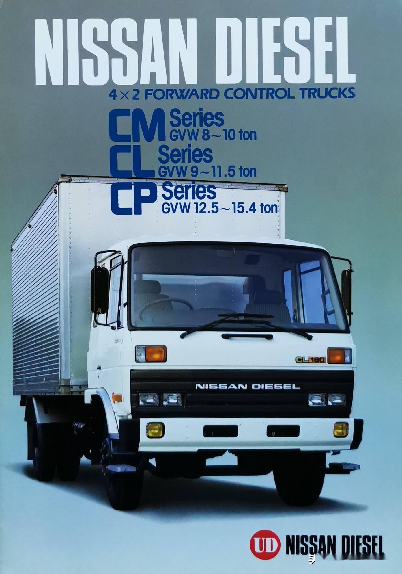 东风原型车国内也曾进口过上世纪80年代的日产柴cm Cl Cp资料样本 系列
