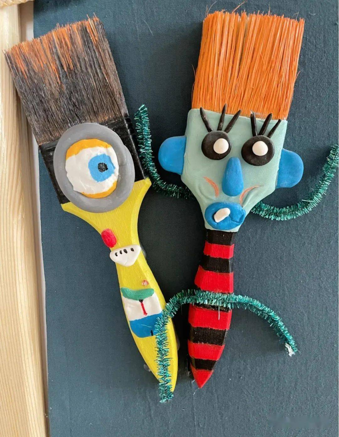 创意美工做手工吧刷子大叔和大婶儿你也来一对儿呗