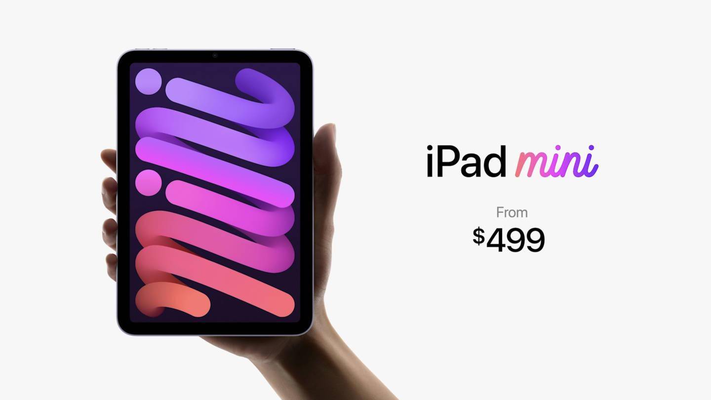 499 美元 苹果ipad Mini 6 正式发布 有史以来最大的升级 支持