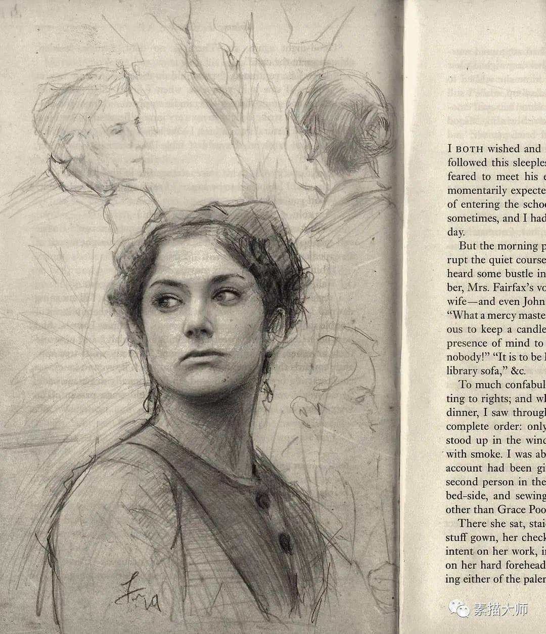 高手的素描与速写令人难忘氛围感超好