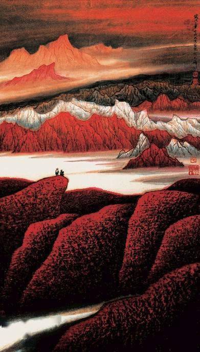 毛雪峰——新疆重彩山水画的创立者