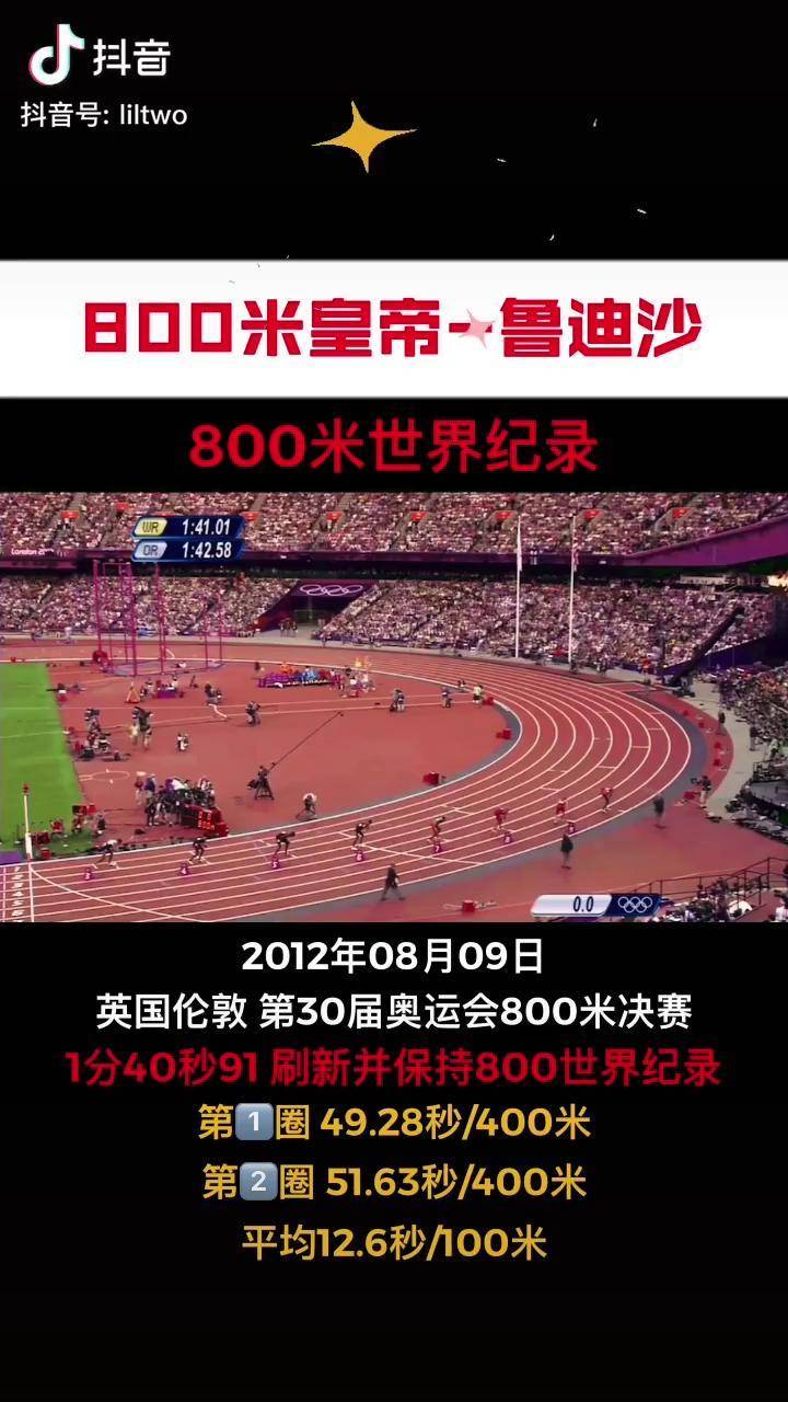 800米世界纪录800m图片