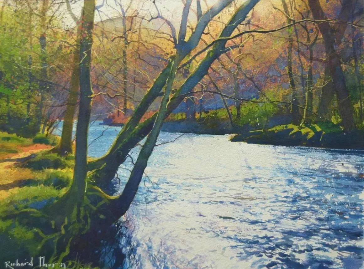 英国水彩画家richard thorn作品选