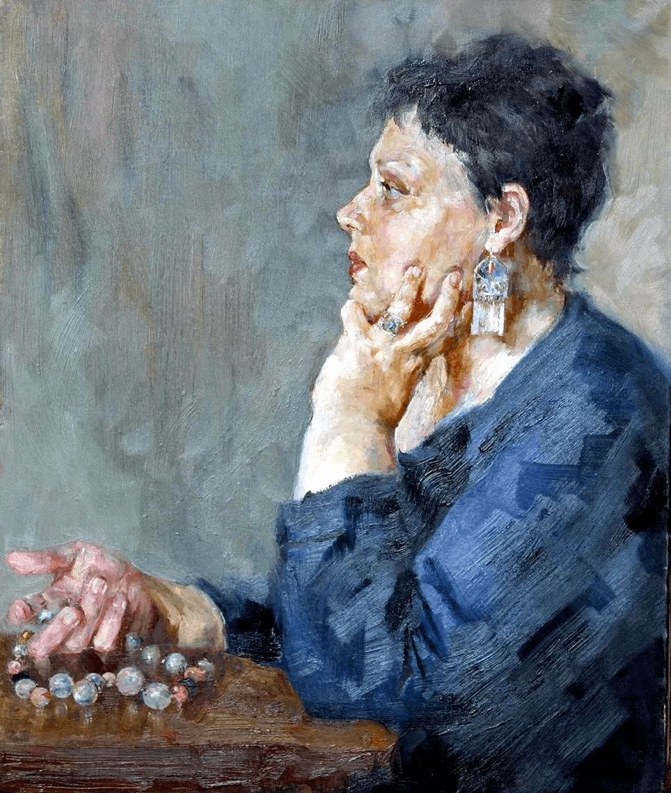 俄罗斯女画家安娜人物油画作品欣赏