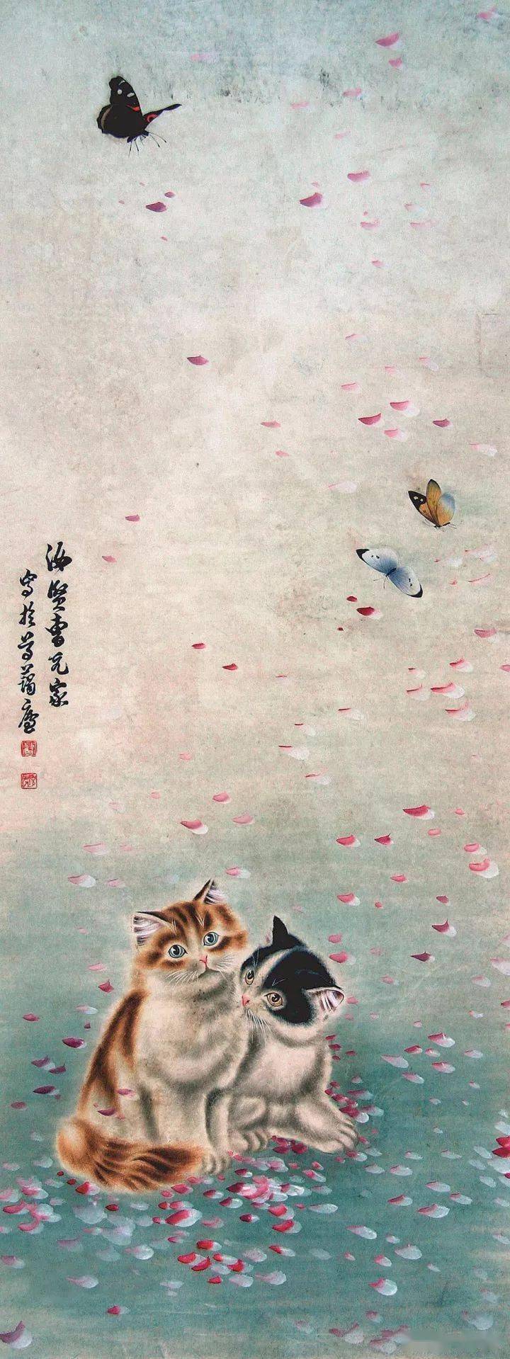 他画猫有一绝，笔下的猫们活泼精灵、人见人爱_曹克家