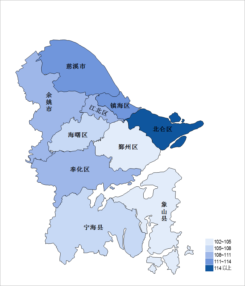 宁波六大区地图图片