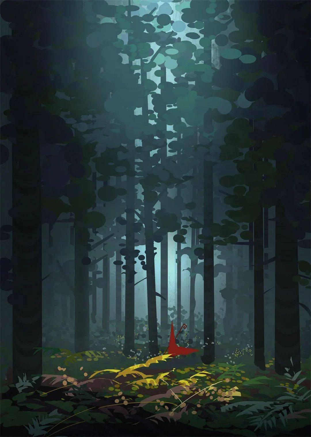 速涂素材画面整体光影关系结构色块进行一种概括简化的绘画技法