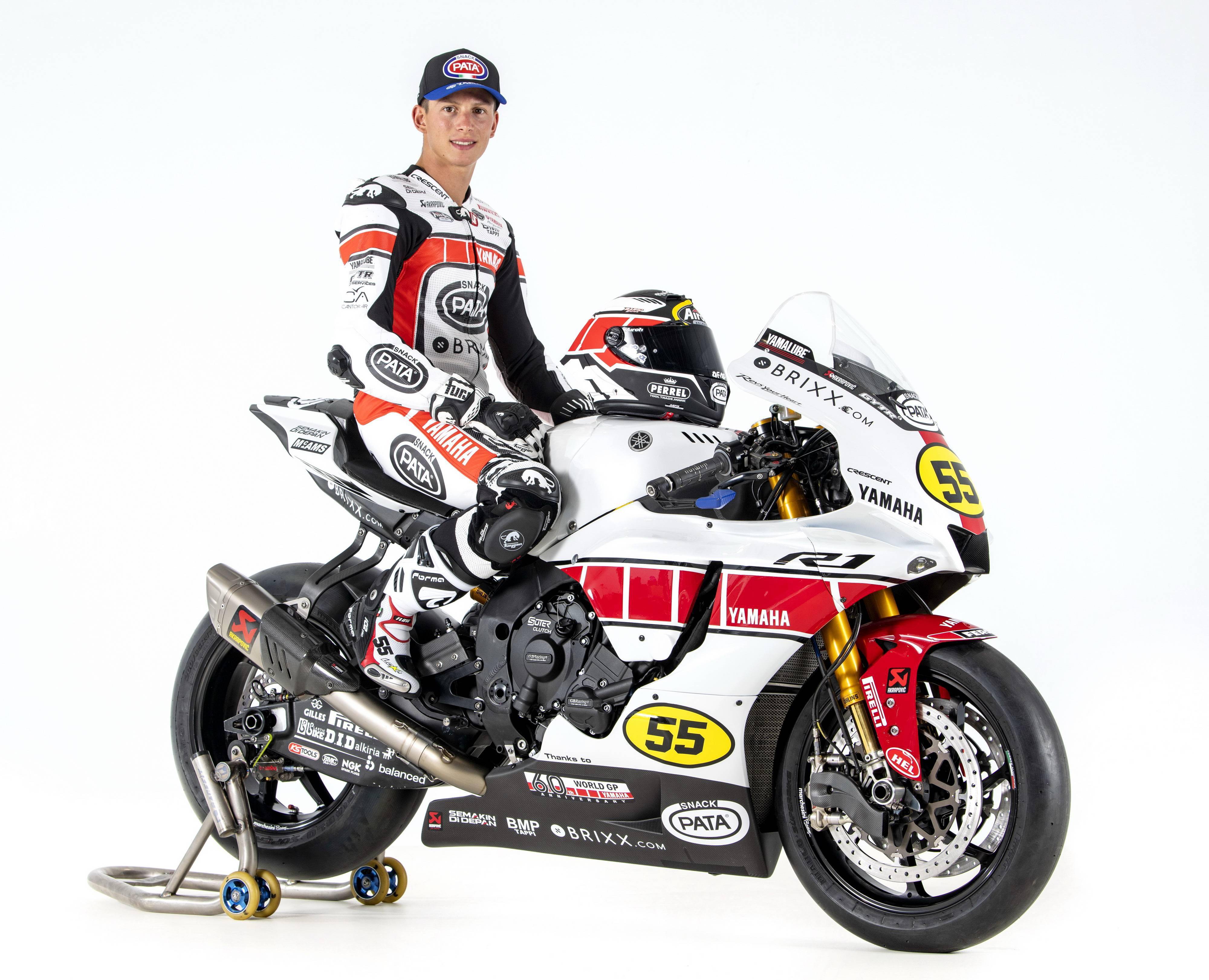 yamaha 参战 gp 六十周年纪念图案的 wsbk 车队_赛车