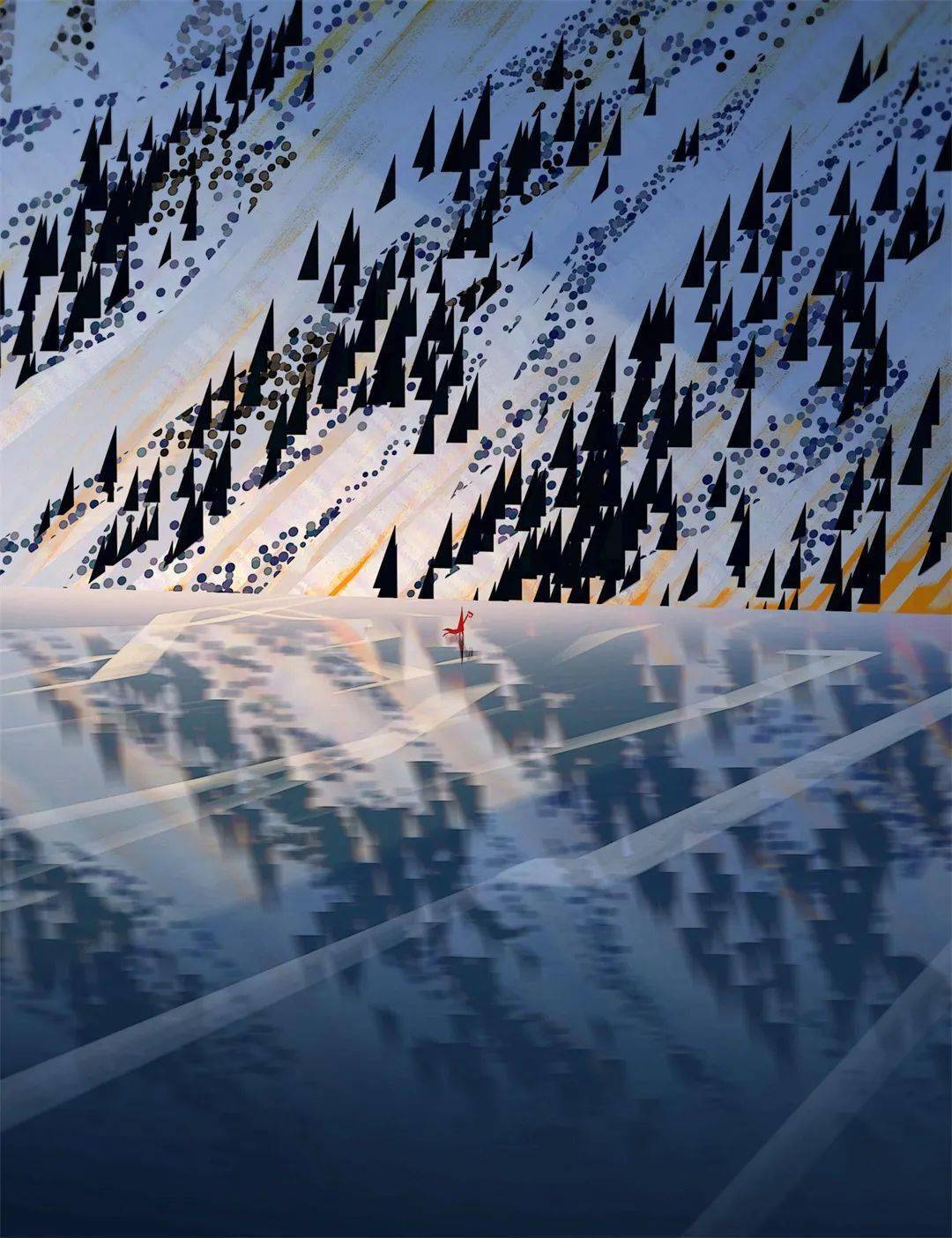 速涂素材画面整体光影关系结构色块进行一种概括简化的绘画技法