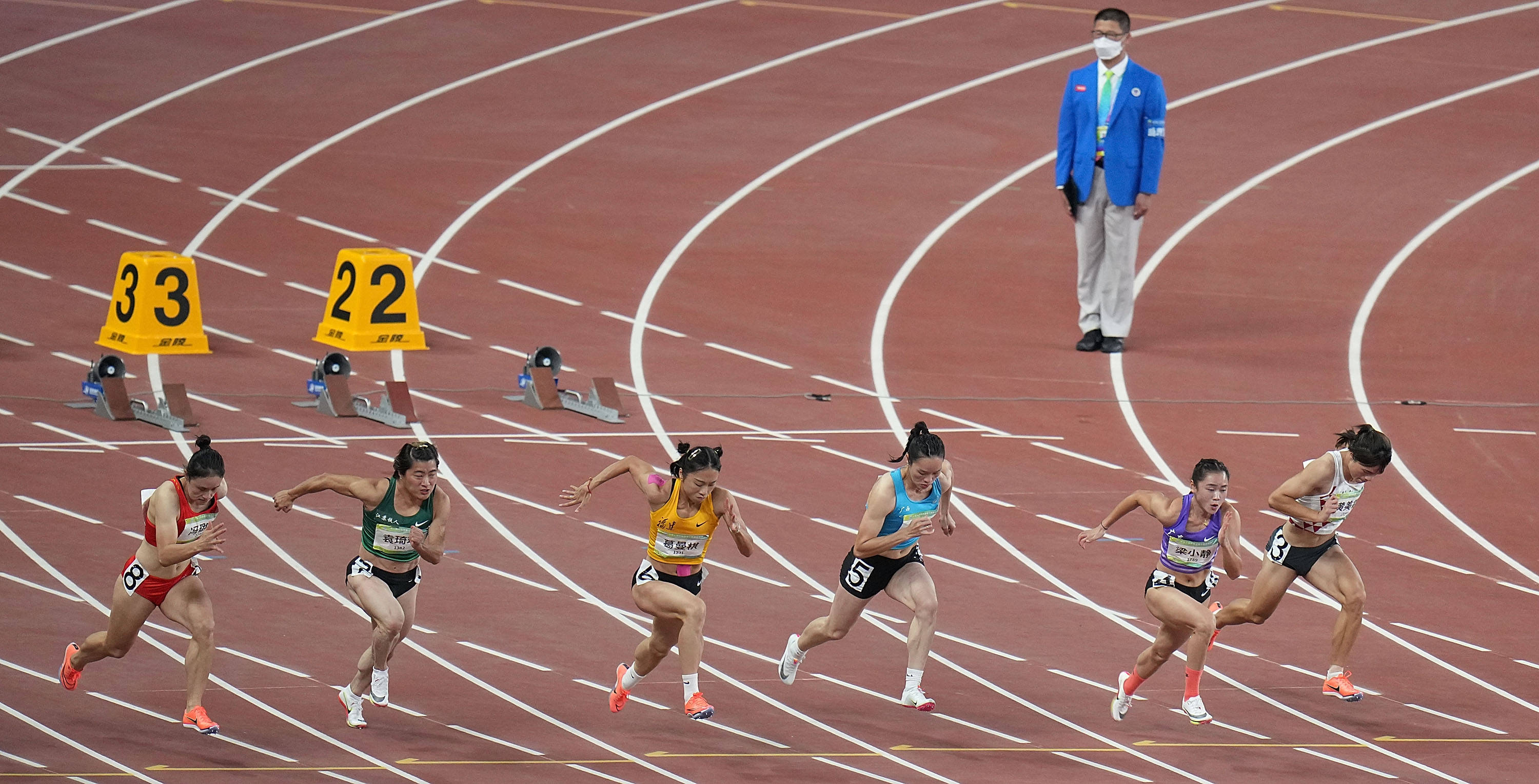 田径—女子百米决赛赛况