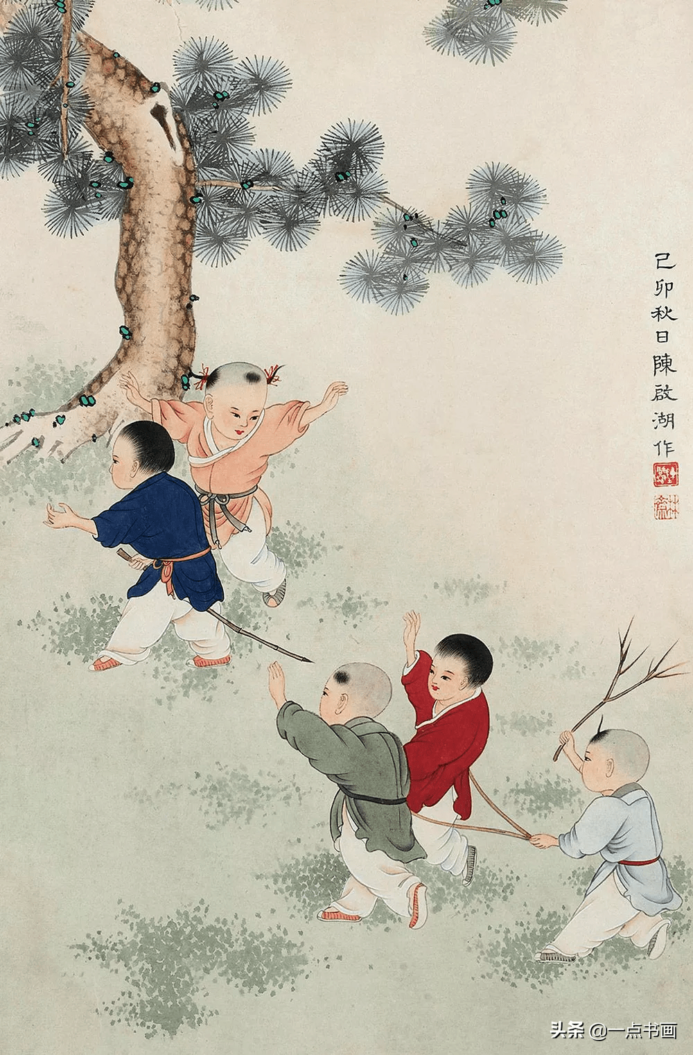 陈启湖工笔人物欣赏