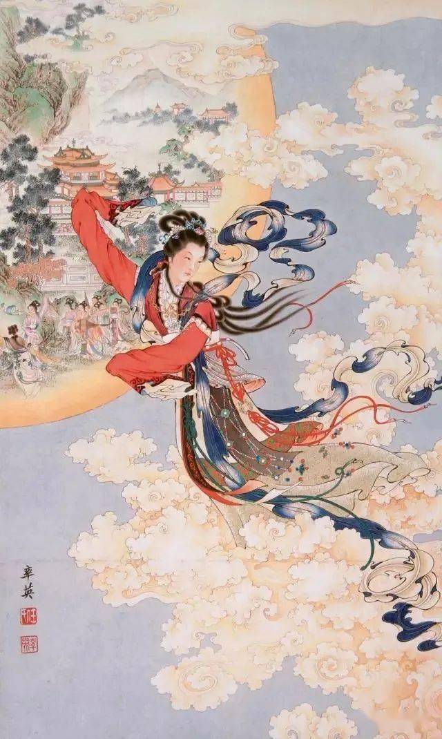 历代名家画月:桂彩中秋特地圆