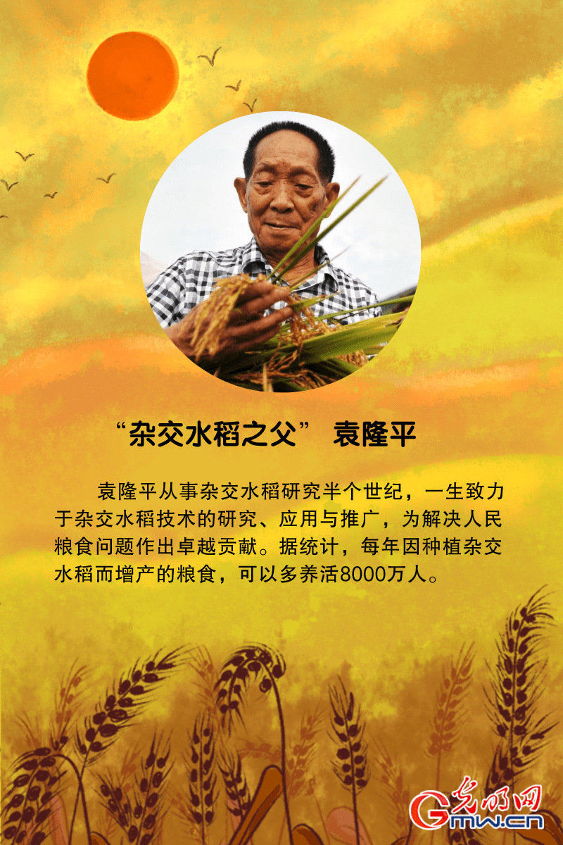 "杂交水稻之父" 袁隆平