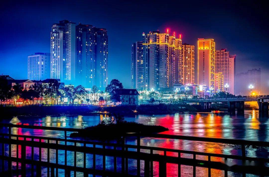 崇州市夜景图片