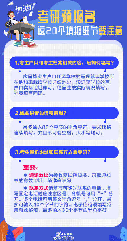 备考|20个填报细节转给考研的小伙伴，备考加油！