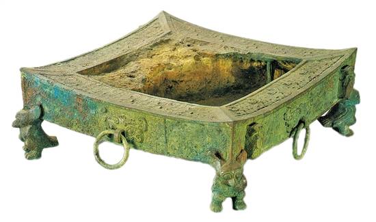 南越王墓出土鸮足铜烤炉