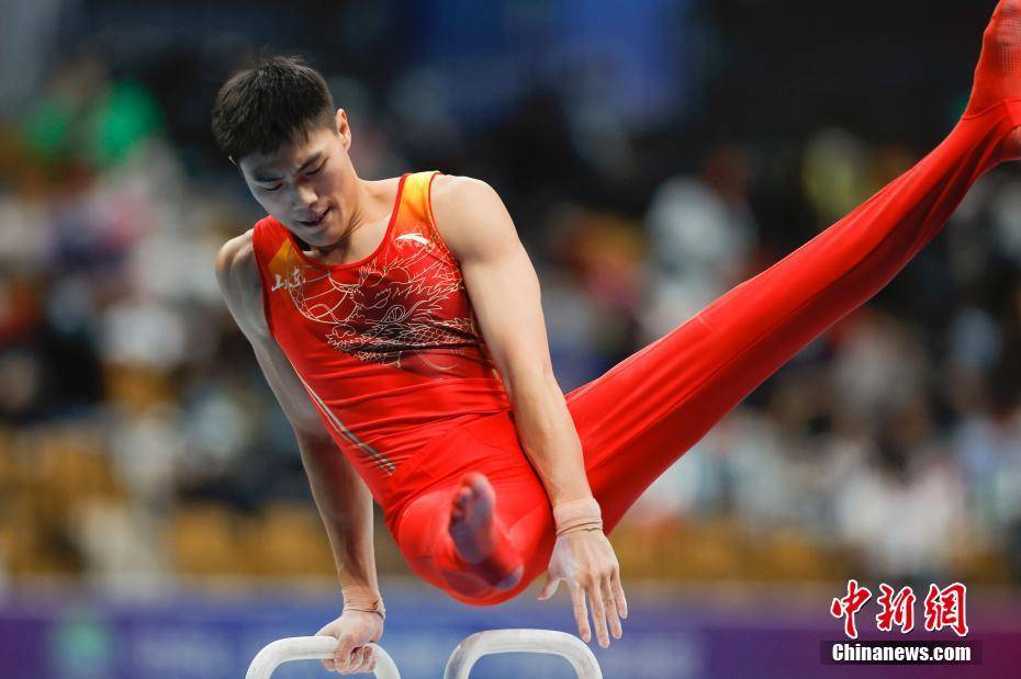 男子鞍马决赛在西安举行江苏队翁浩夺冠