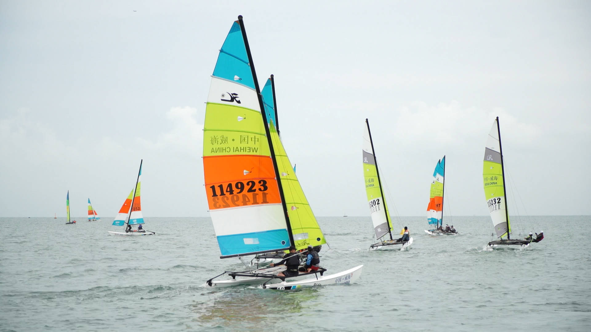hi视频丨hobie帆船公开赛上,听听参赛选手如何花式夸威海