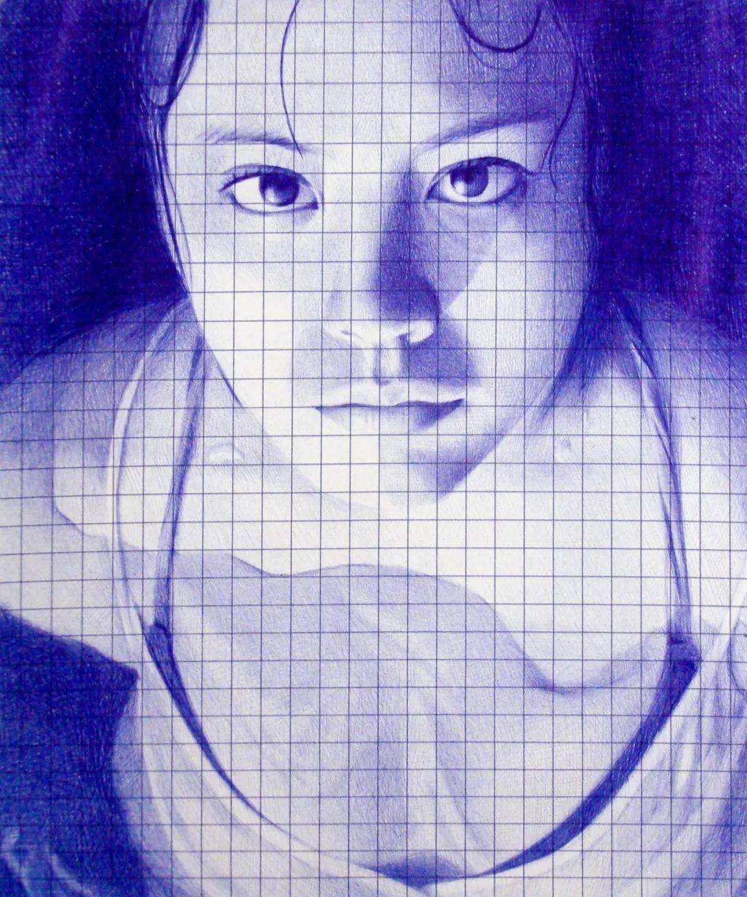 他用圆珠笔画了30多位前女友美照,每一个都风情万种,妖娆多姿,网友:有