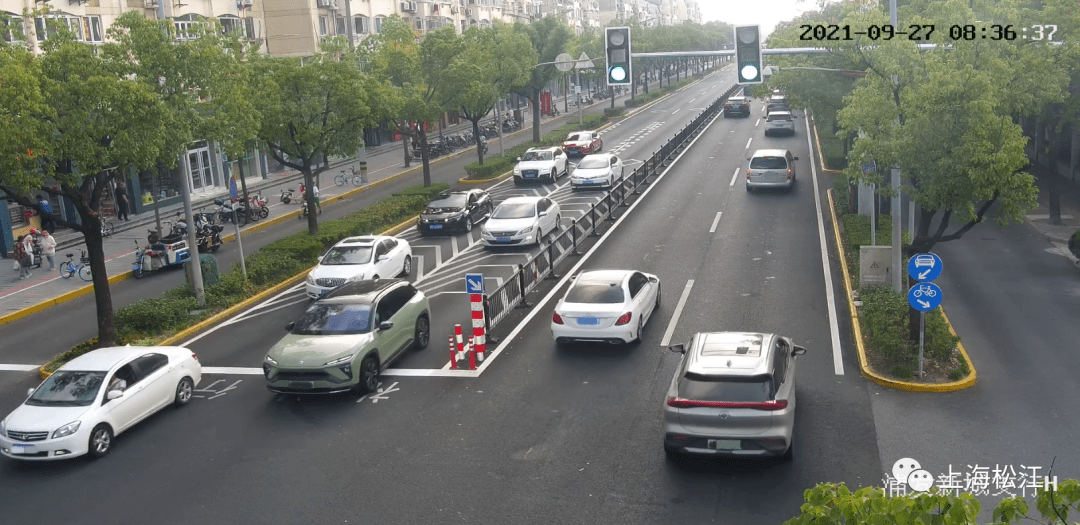 出行更安全通畅松江这个路口新增交通信号灯