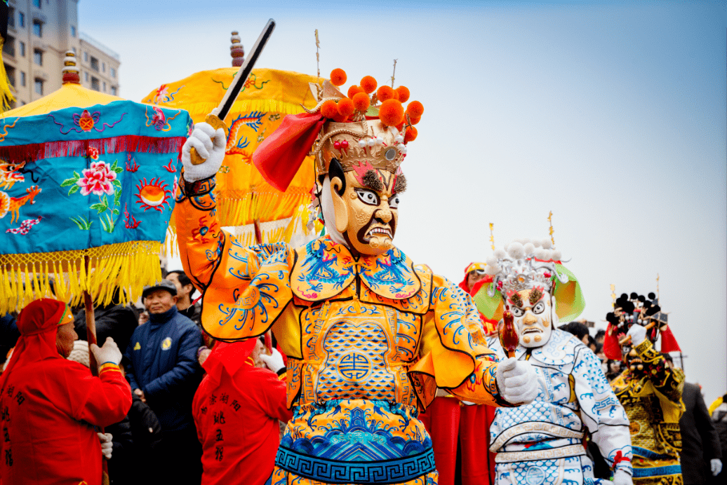 庆丰收三圣傩舞踩高跷打莲湘等全市精品非遗民俗将轮番亮相凌家滩