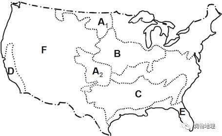区域地理填图训练——北美洲