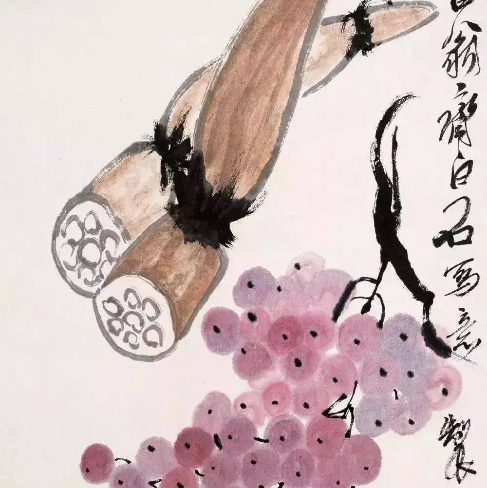 快看吧,六位大师画的莲香图_齐白石