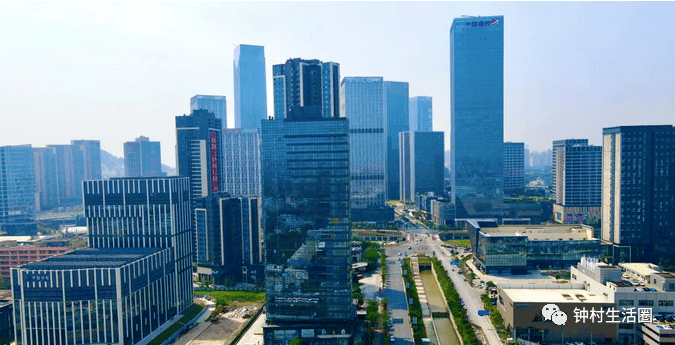 航拍别致一新的万博商务区让你眼前一亮