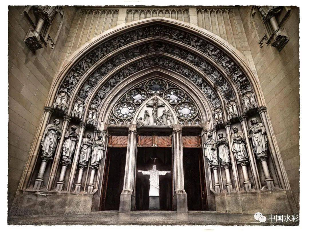 看跪了他笔下的米兰大教堂堪称史诗级别的手绘细节惊人附步骤图