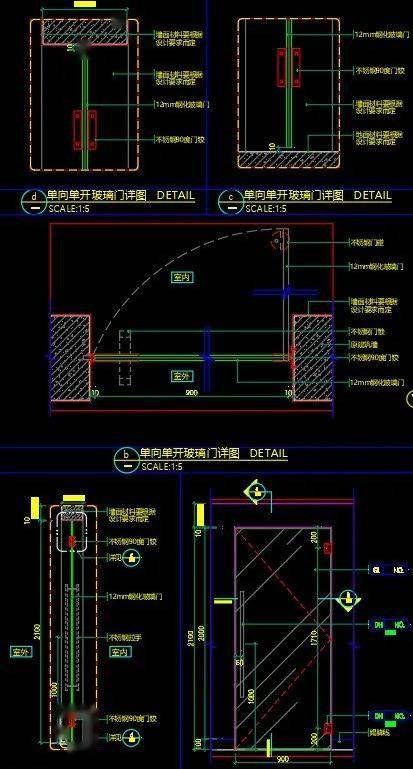 这份门cad节点大全你不备一份