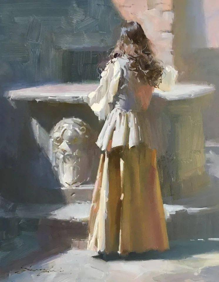 著名艺术家吴兆铭的油画人物艺术作品赏析