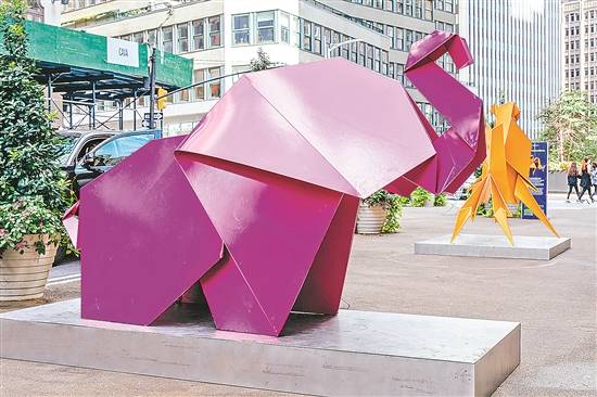 洋红色|当折纸变成雕塑