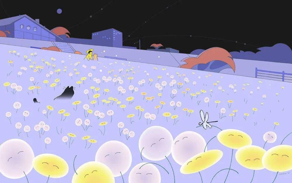 Genie 插画 | 未来主义也能唯美？空灵少女的梦幻世界