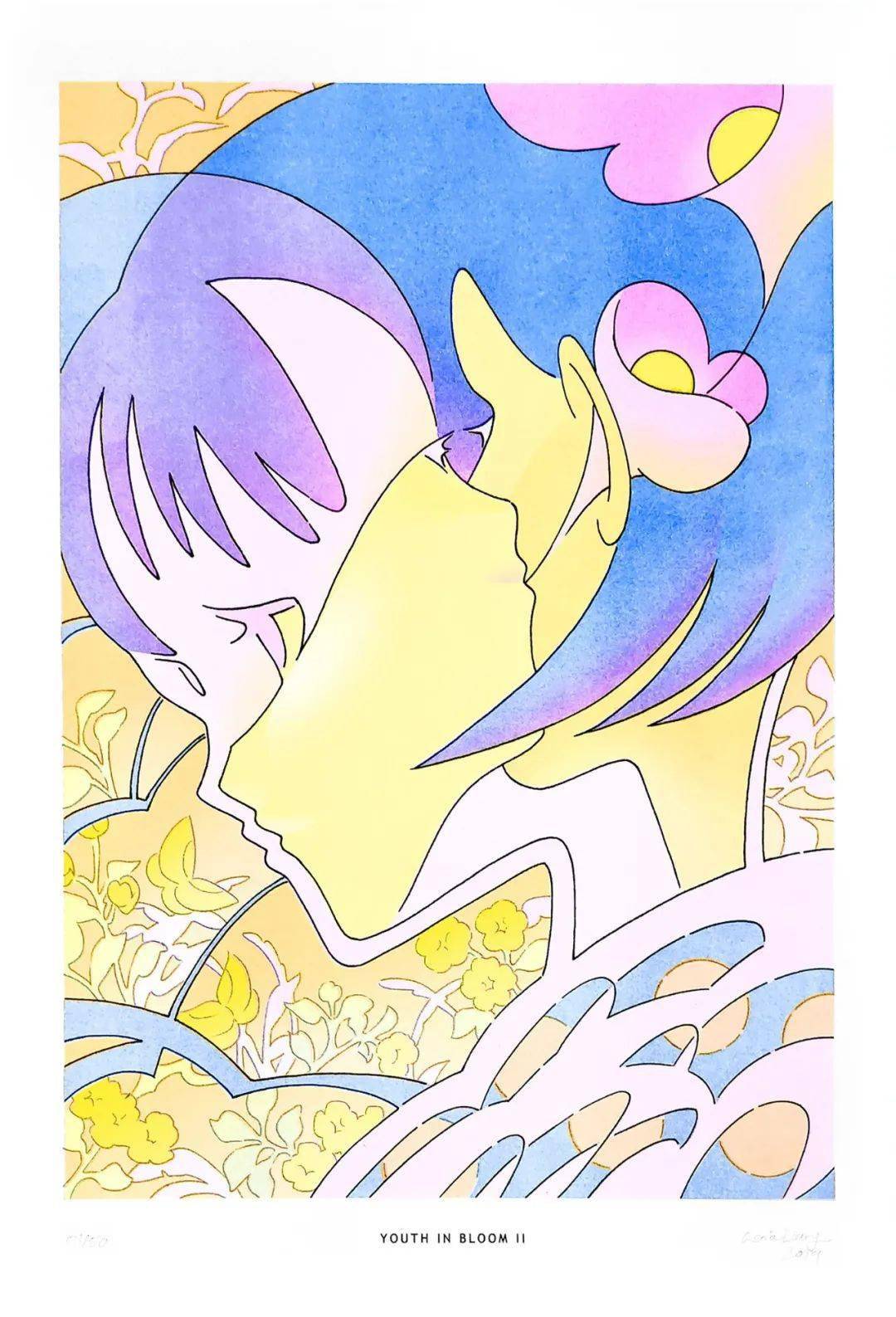 Genie 插画 | 未来主义也能唯美？空灵少女的梦幻世界