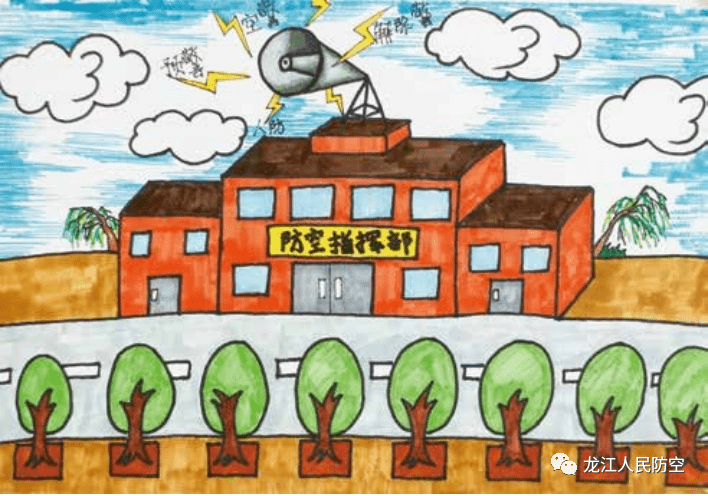 线上巡展首届黑龙江省人防杯少儿美术作品展幼儿组二等奖作品