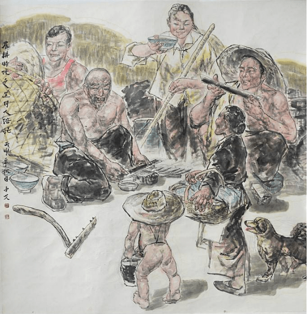 成中艾中国人物画作品展览在咸阳展出