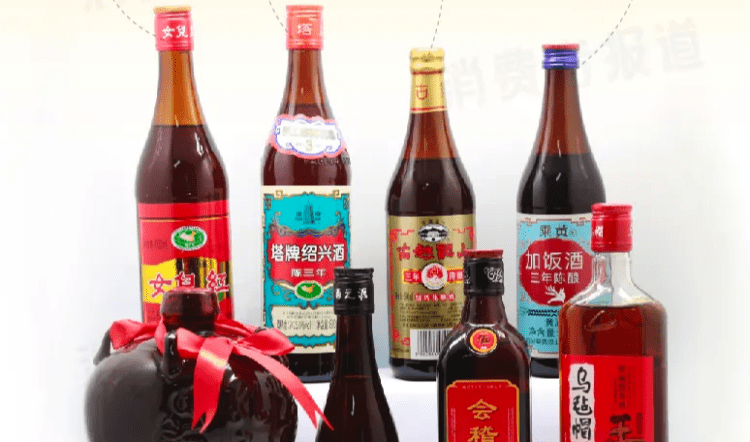 8款黄酒测试 女儿红 塔牌口感及香气一般 乘黄鲜味 最淡 含量