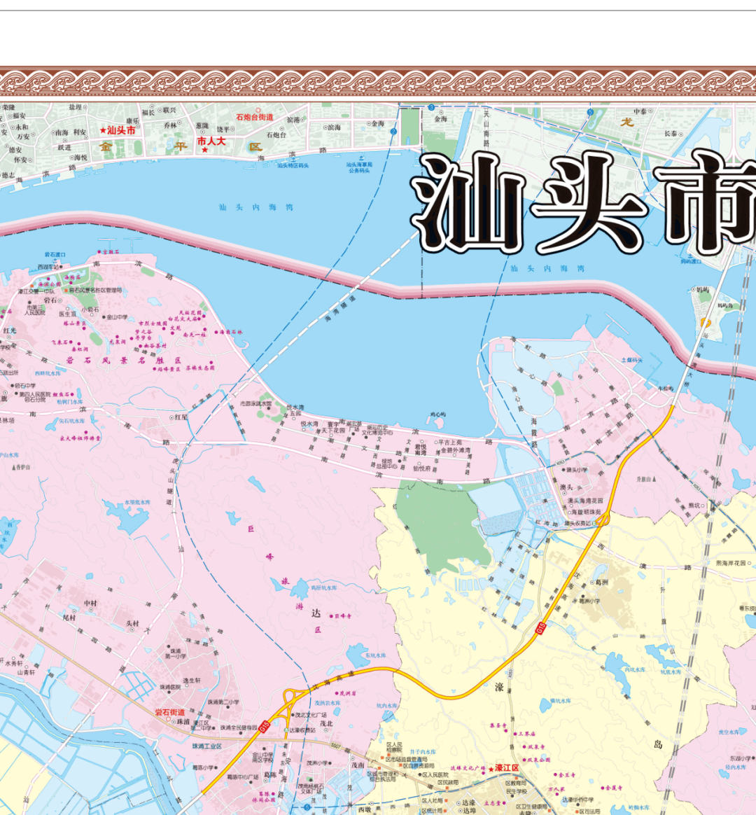 汕头市区地图全图高清图片