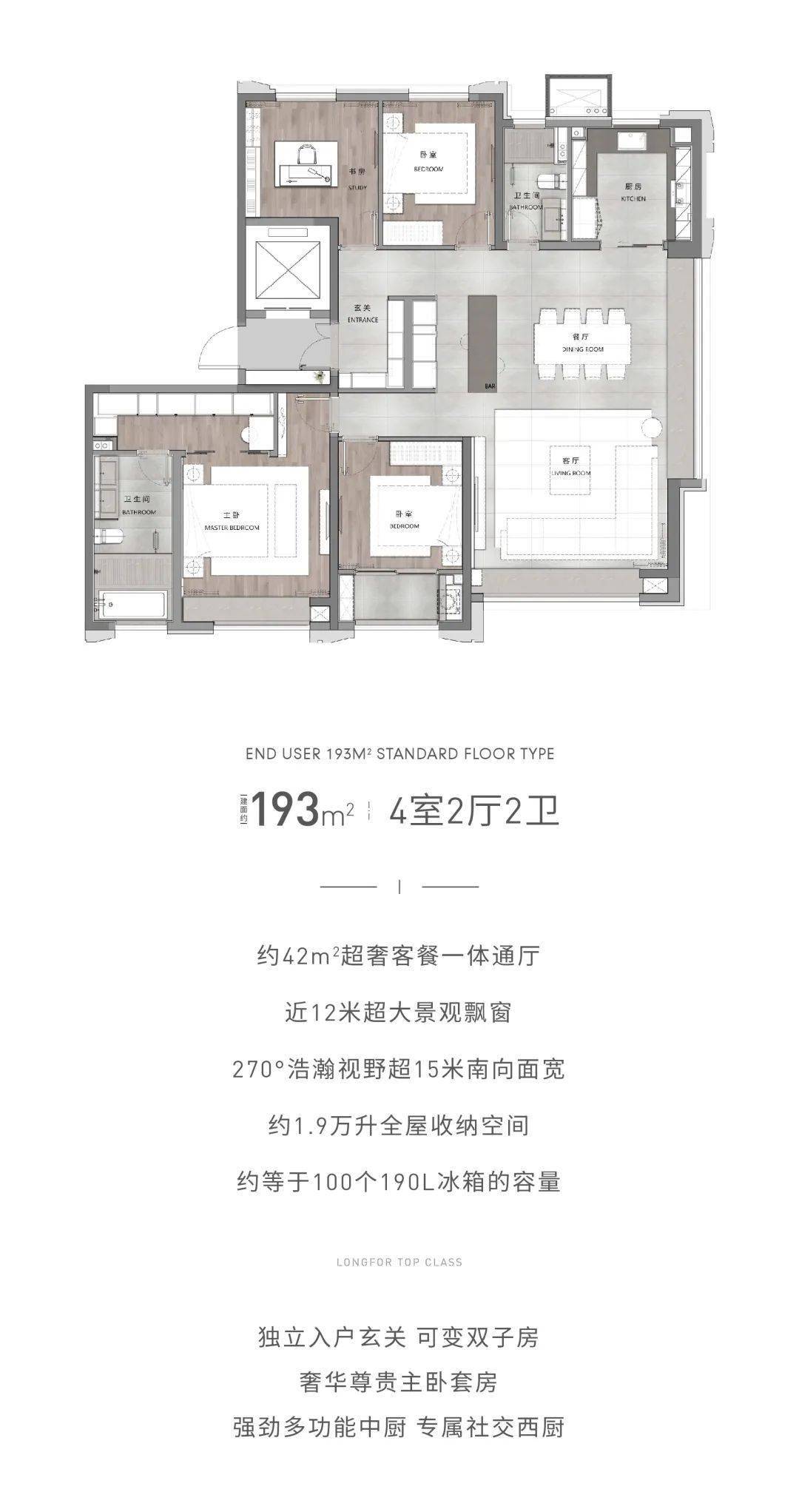 龙湖·天奕 | 193㎡高奢样板间实景盛放,劳斯莱斯豪车接驾,引一城共鉴