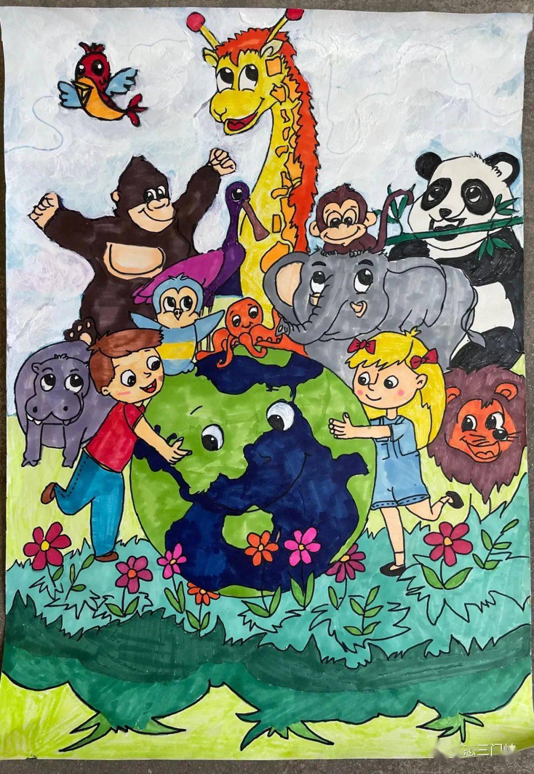 【环境教育】三门峡市生物多样性保护主题绘画作品征集活动荣获省级